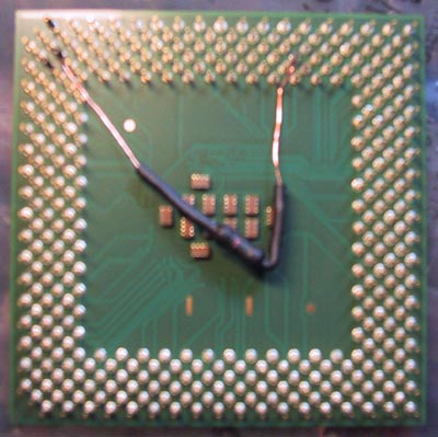 CPU with resistor